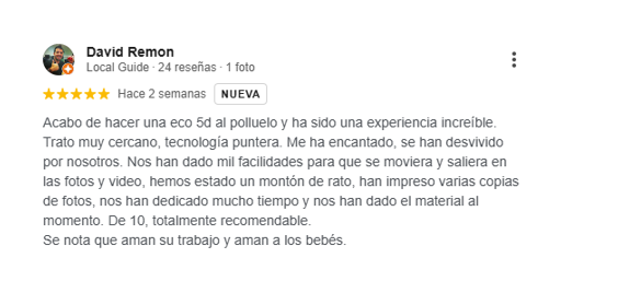 Reseña de Google Reseña de David Ramoz sobre servicios de tecnología y atención al cliente.